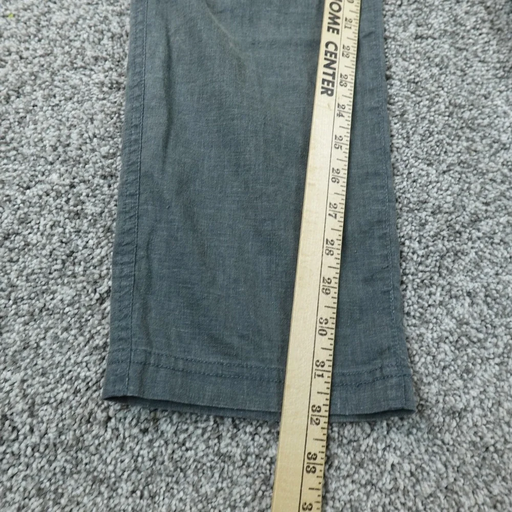 Prana Pants Mens XS Gray Vaha Straight Hemp Blend Pull On Elastic Waist Stretch